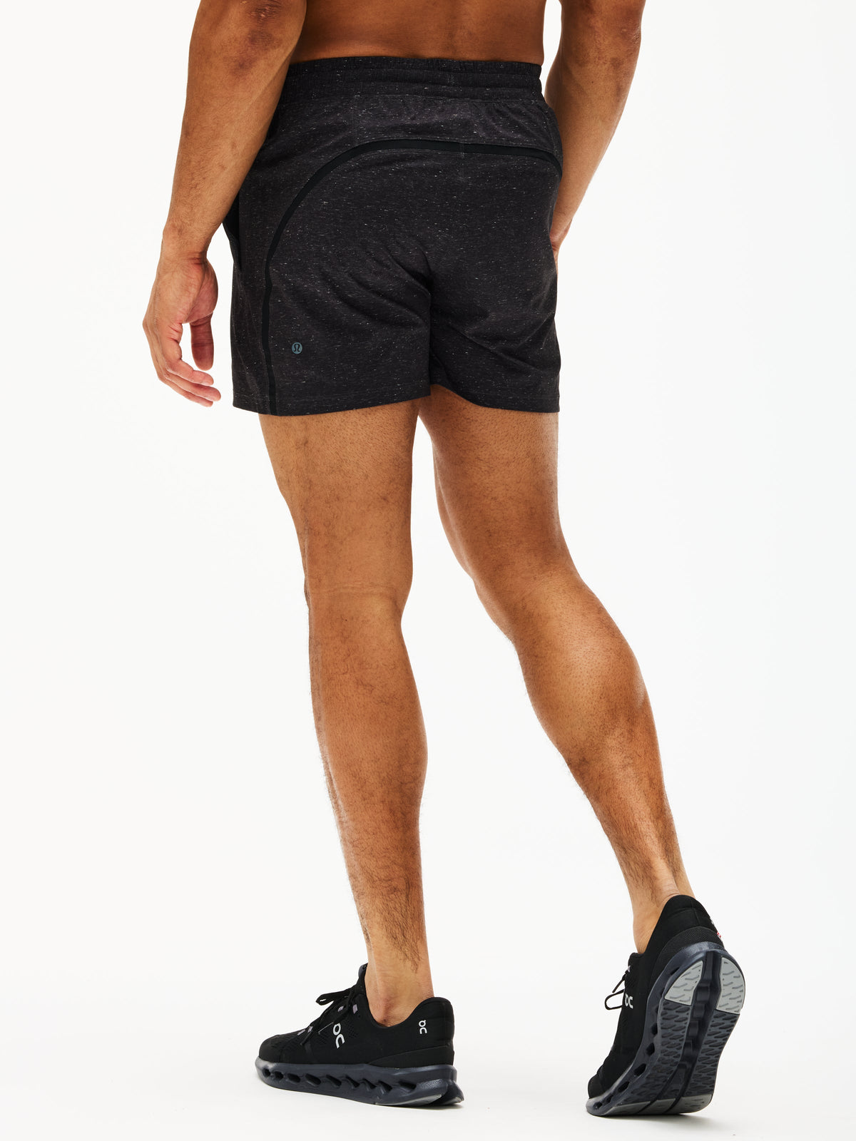 Lululemon Pace Breaker Short 7' - Lined — Speckled Heather Black Multi
