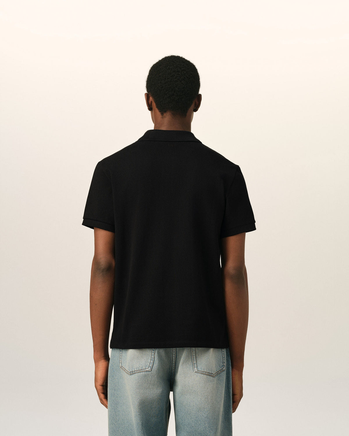Polo Ami de Coeur en coton Noir