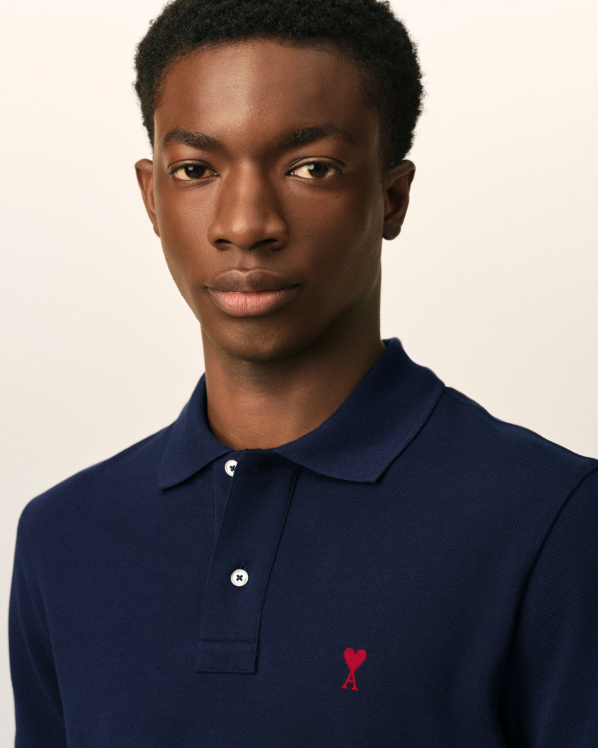 Polo Ami de Coeur en coton Bleu