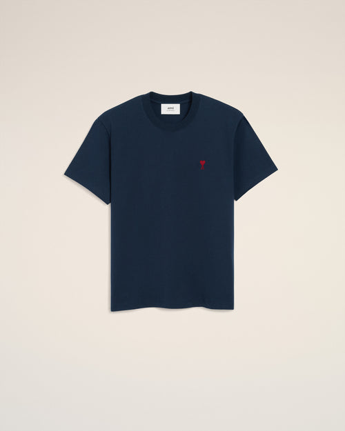 T-Shirt Bleu Marine Ami de Coeur En Coton — BLEU NUIT