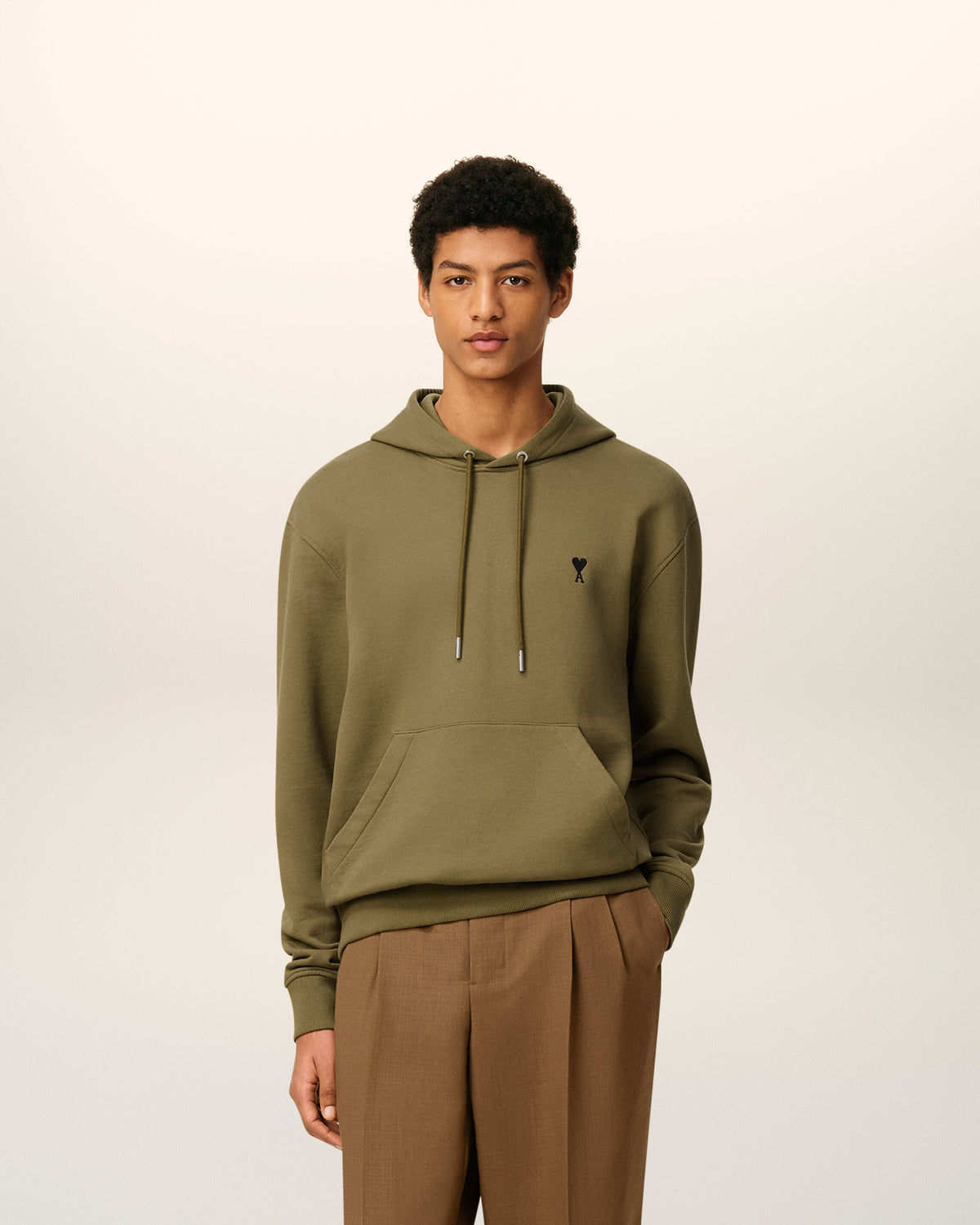 Hoodie Vert Ami De Coeur En Coton