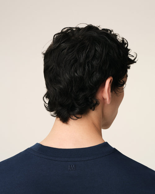 T-Shirt Bleu Marine Ami de Coeur En Coton — BLEU NUIT