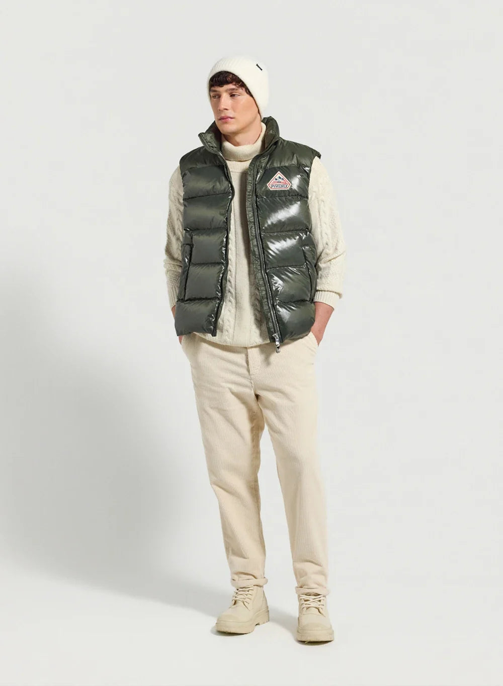 Doudoune sans manches Pyrenex John DEEP KHAKI