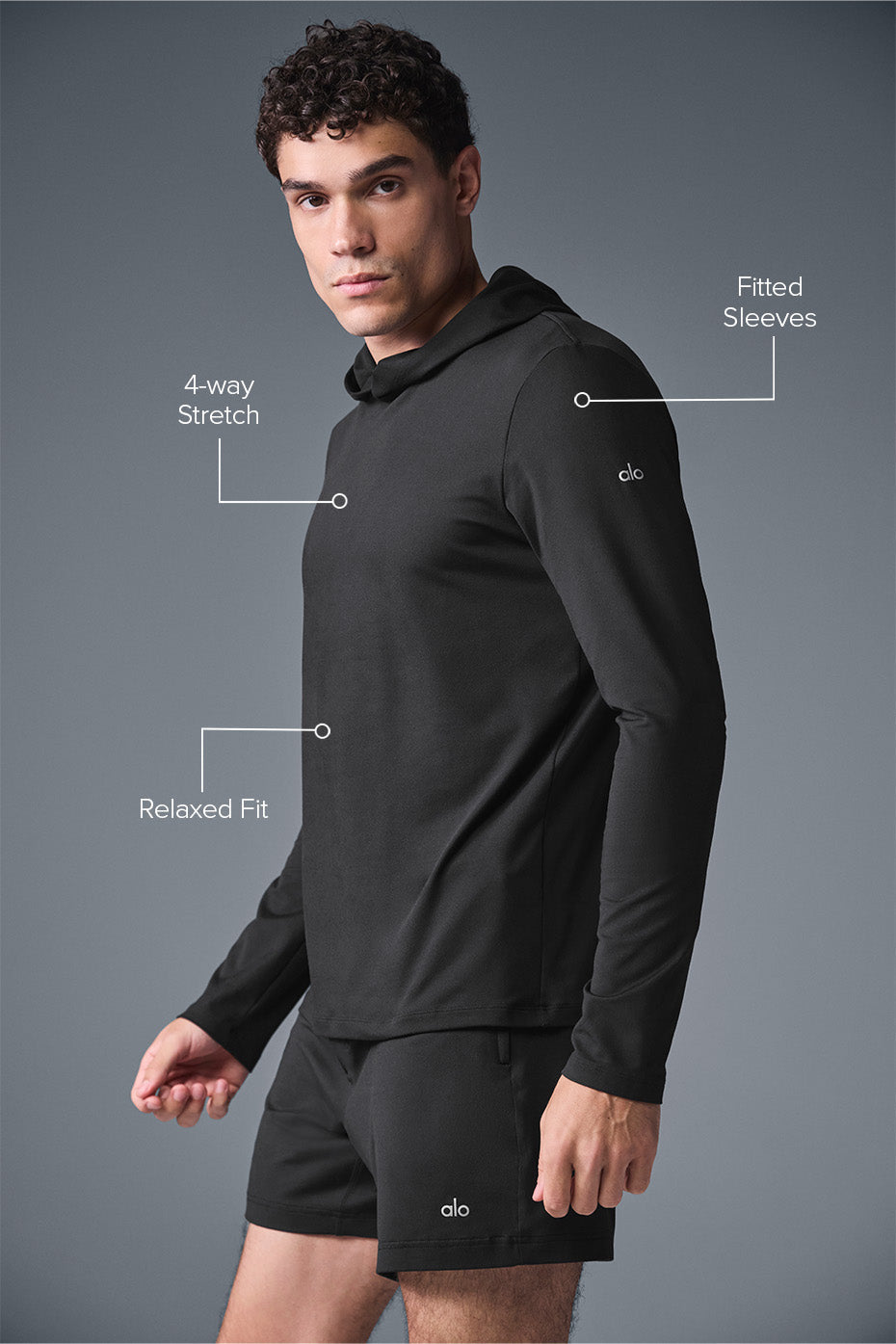 Conquer Reform Long Sleeve With Hood - Black
