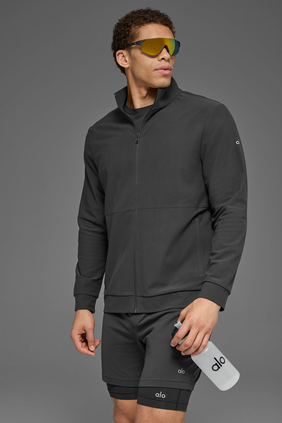 Veste Conquer Max Mock Neck Full Zip Anthracite