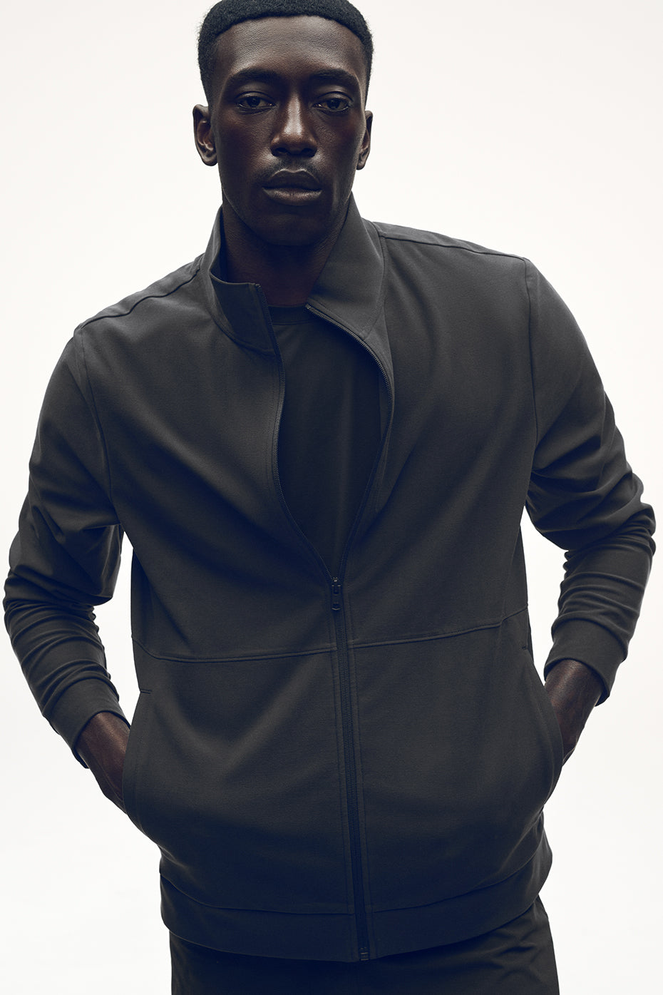 Veste Conquer Max Mock Neck Full Zip Anthracite