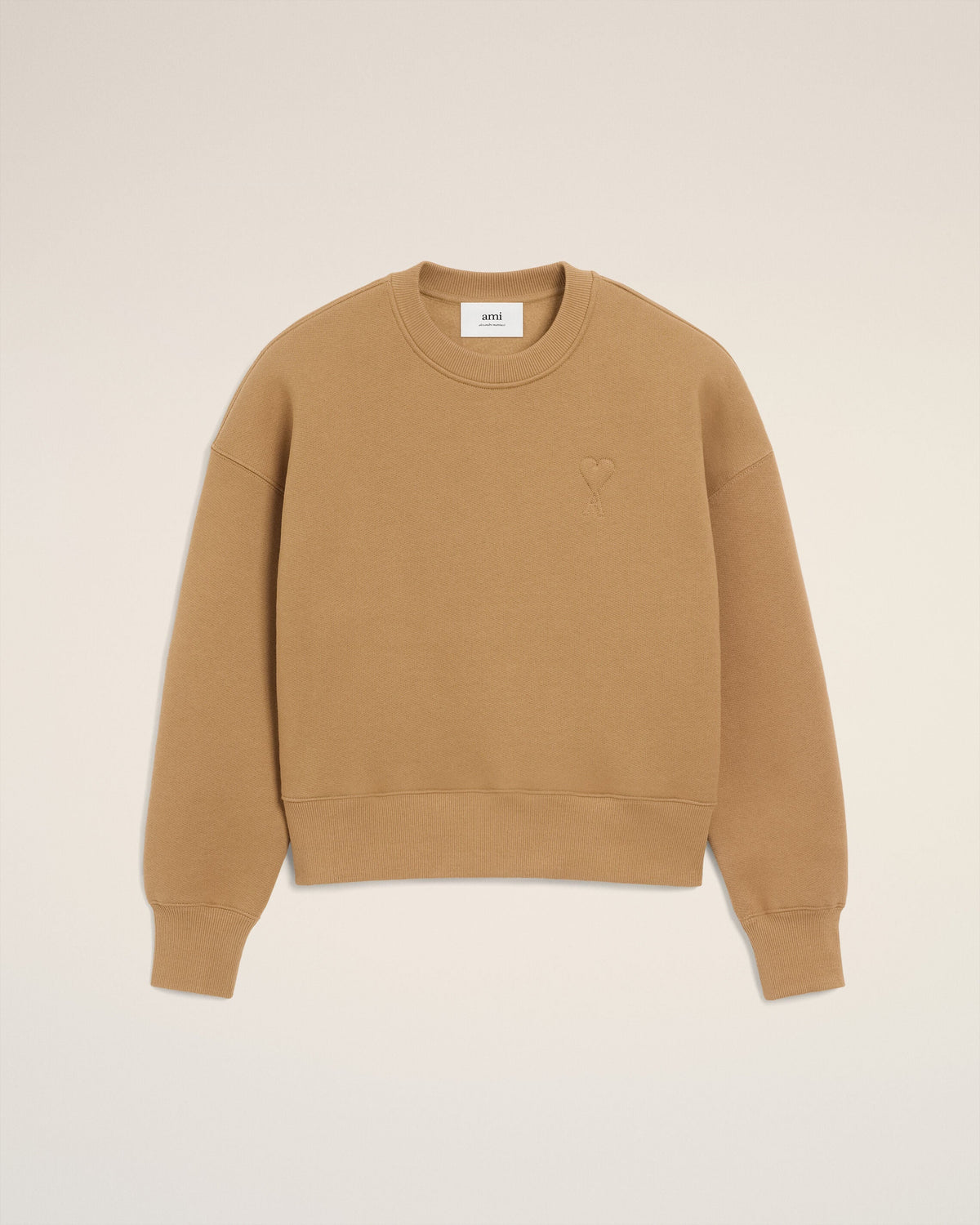 Sweatshirt Marron Ami De Coeur En Coton — CAMEL