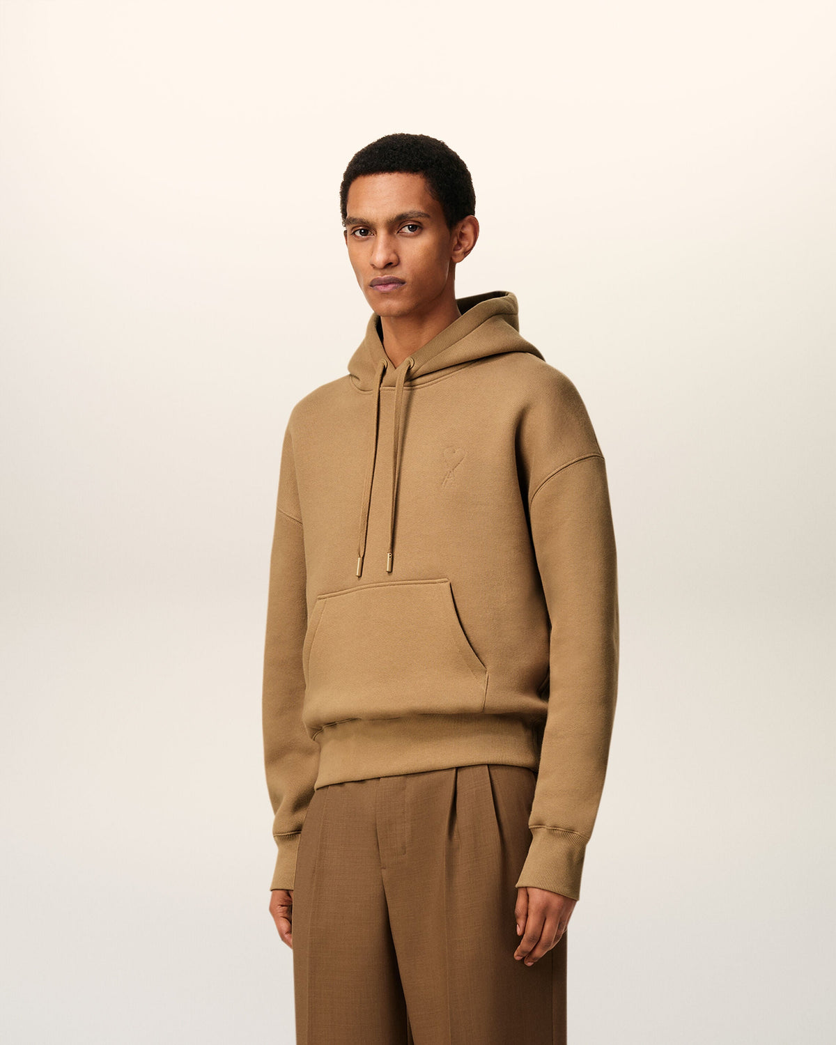 Hoodie Marron Ami De Coeur En Coton — CAMEL