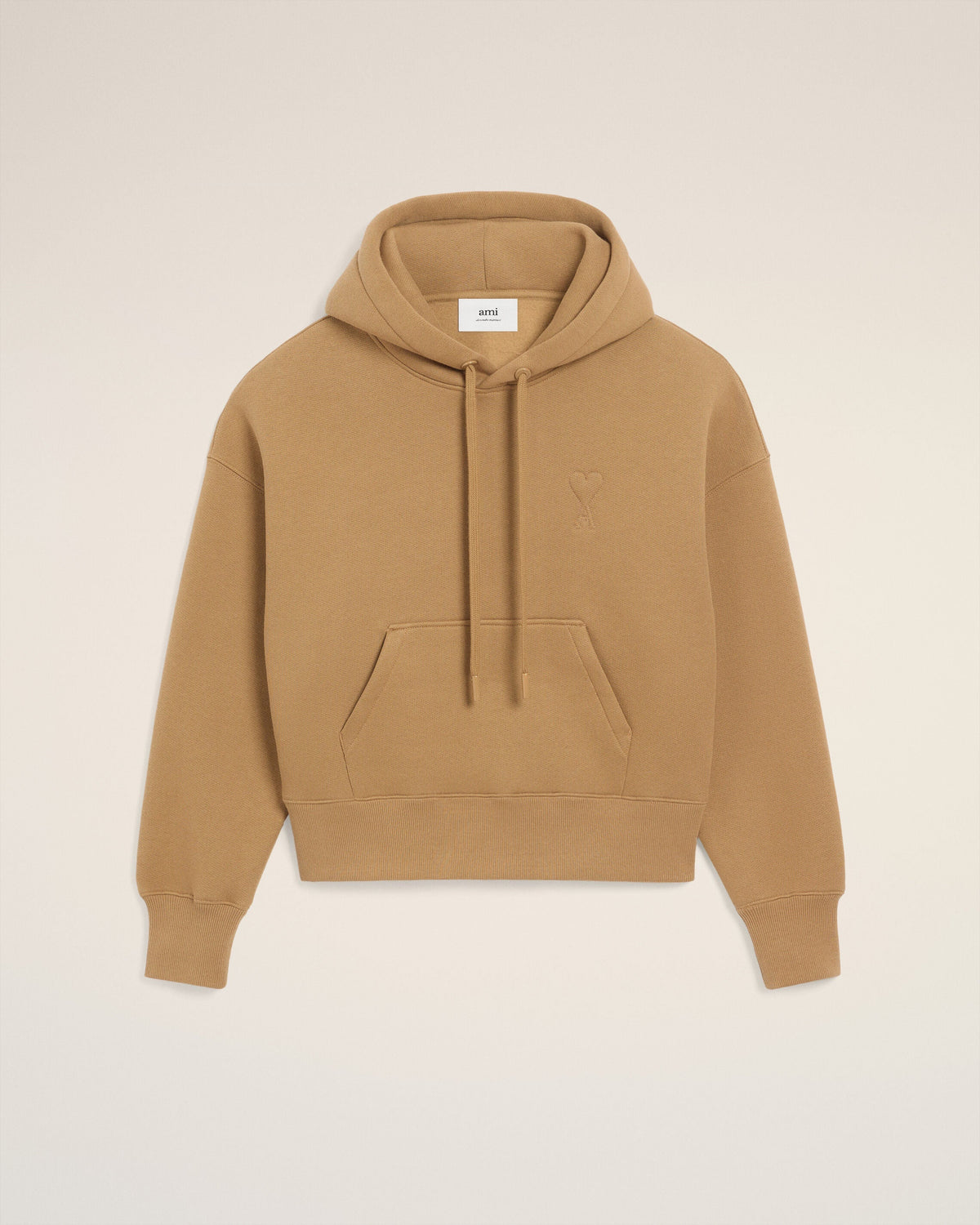 Hoodie Marron Ami De Coeur En Coton — CAMEL