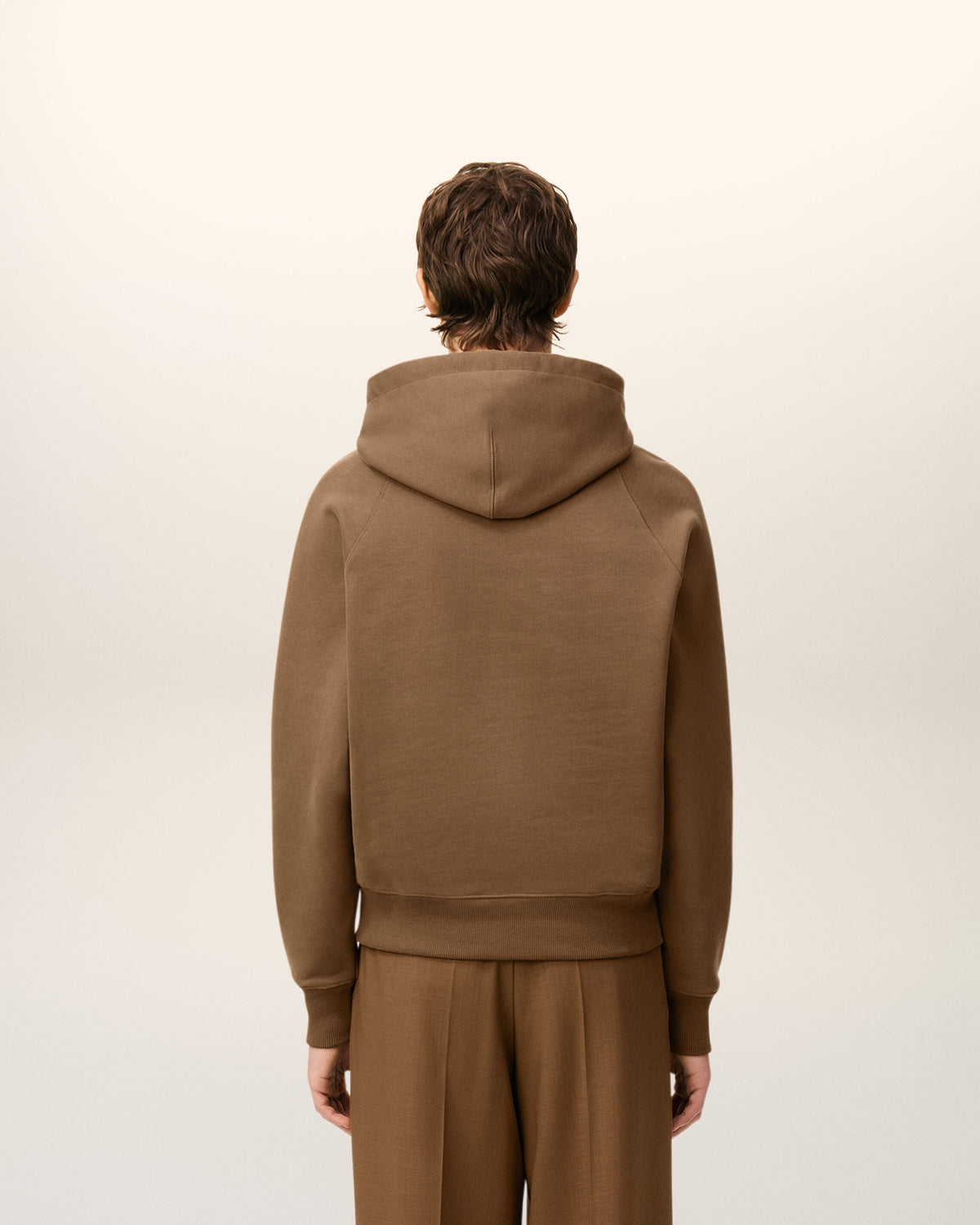 Hoodie Marron Ami De Coeur En Coton — NOISETTE