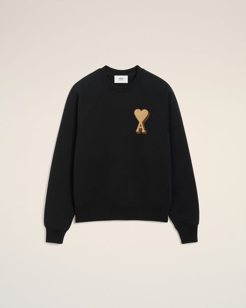 Sweatshirt Noir Ami de Coeur En Coton