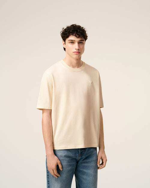 T-shirt Blanc Ami De Coeur En Coton — IVOIRE