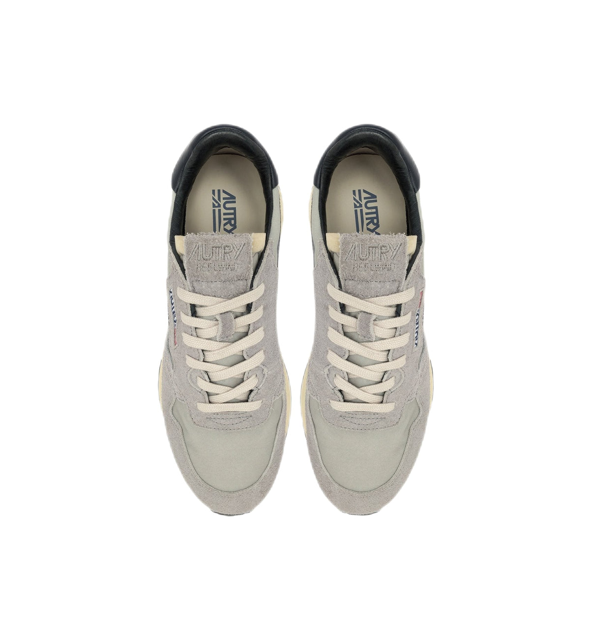 AUTRY - baskets basse Reelwind en daim et nylon gris