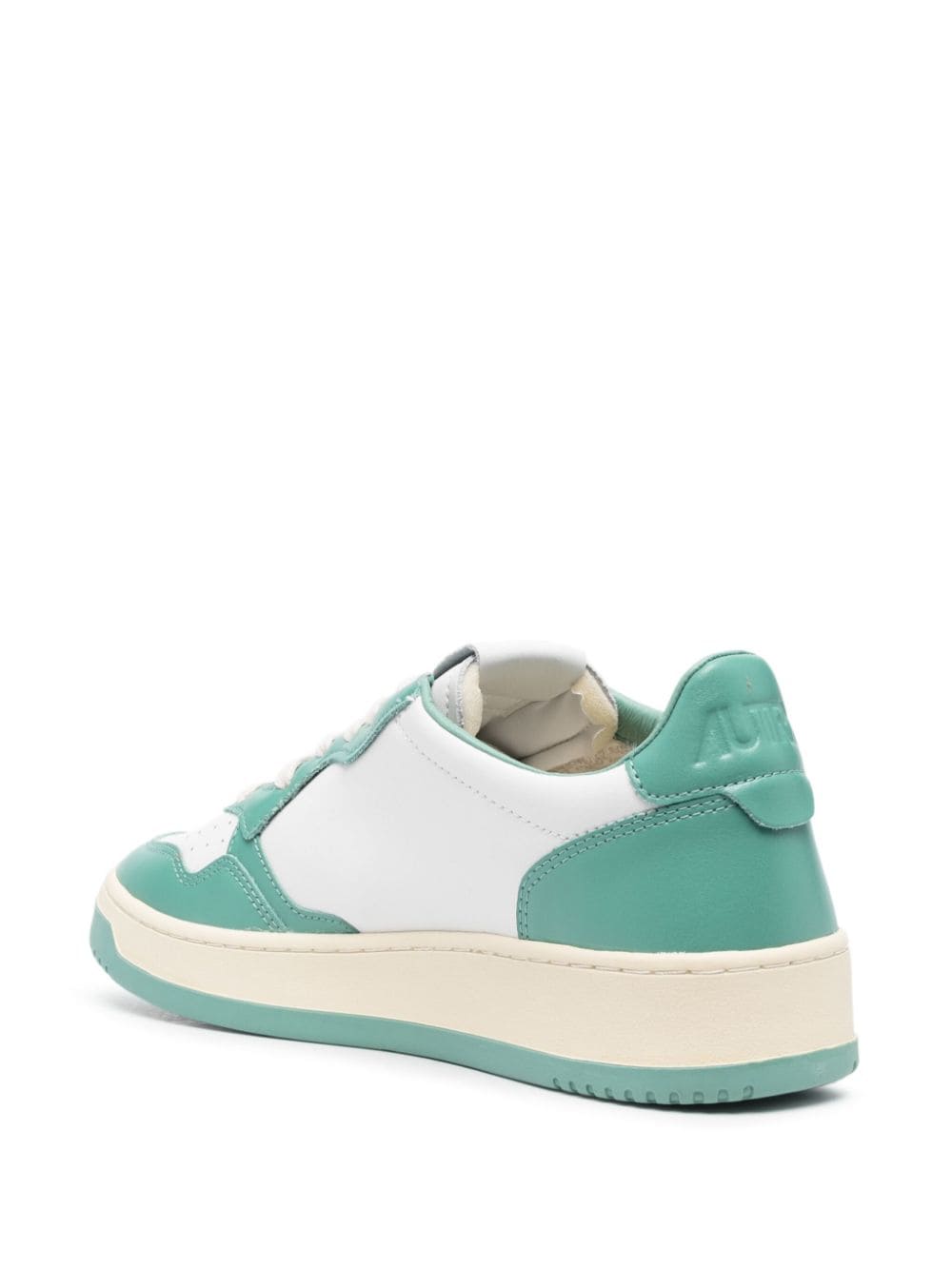 Autry baskets Medalist Super Vintage cuir Blanc & Vert