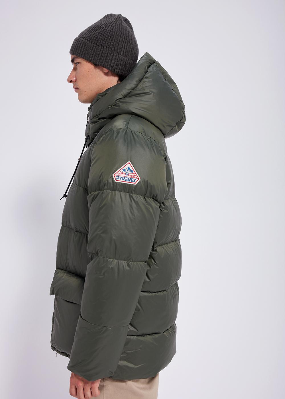 Doudoune à capuche pour homme Pyrenex Evolve Deep khaki