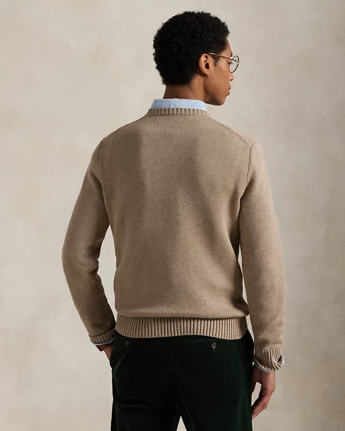 Pull col rond en coton
