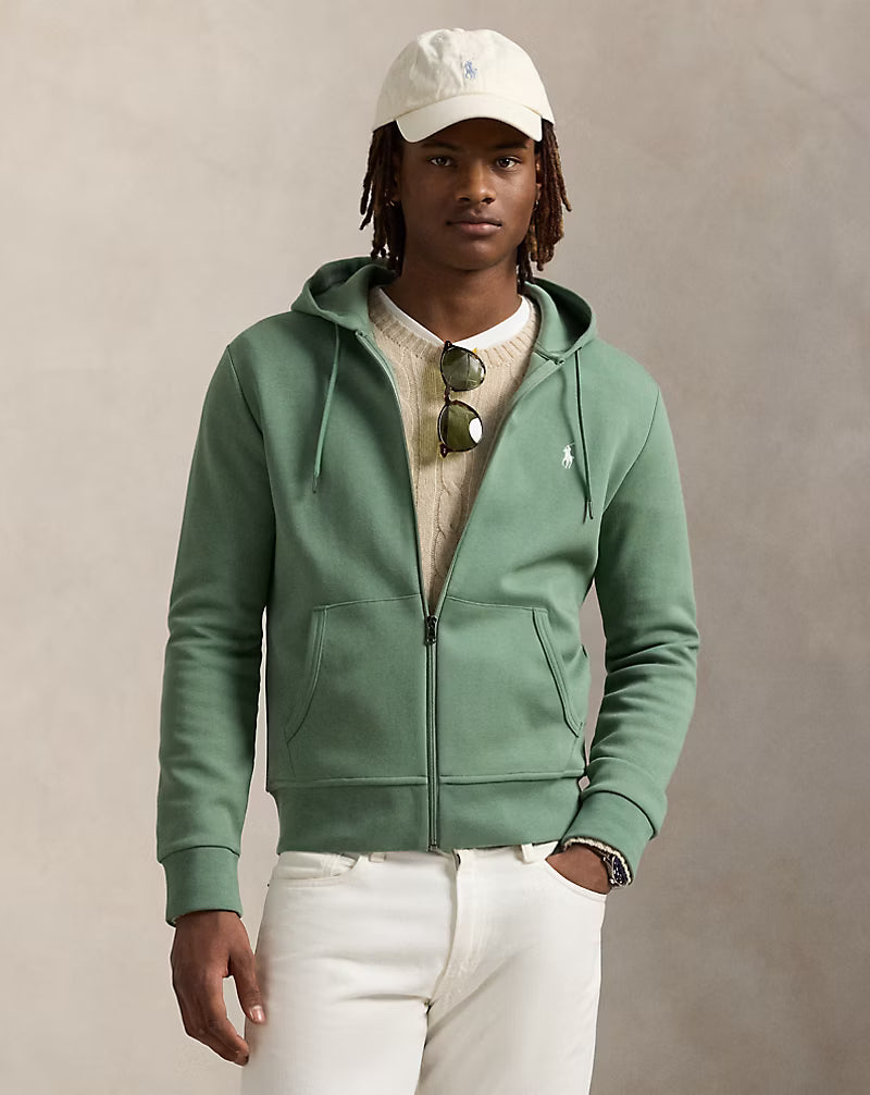 Sweat à capuche en maille double — Barclay chiné