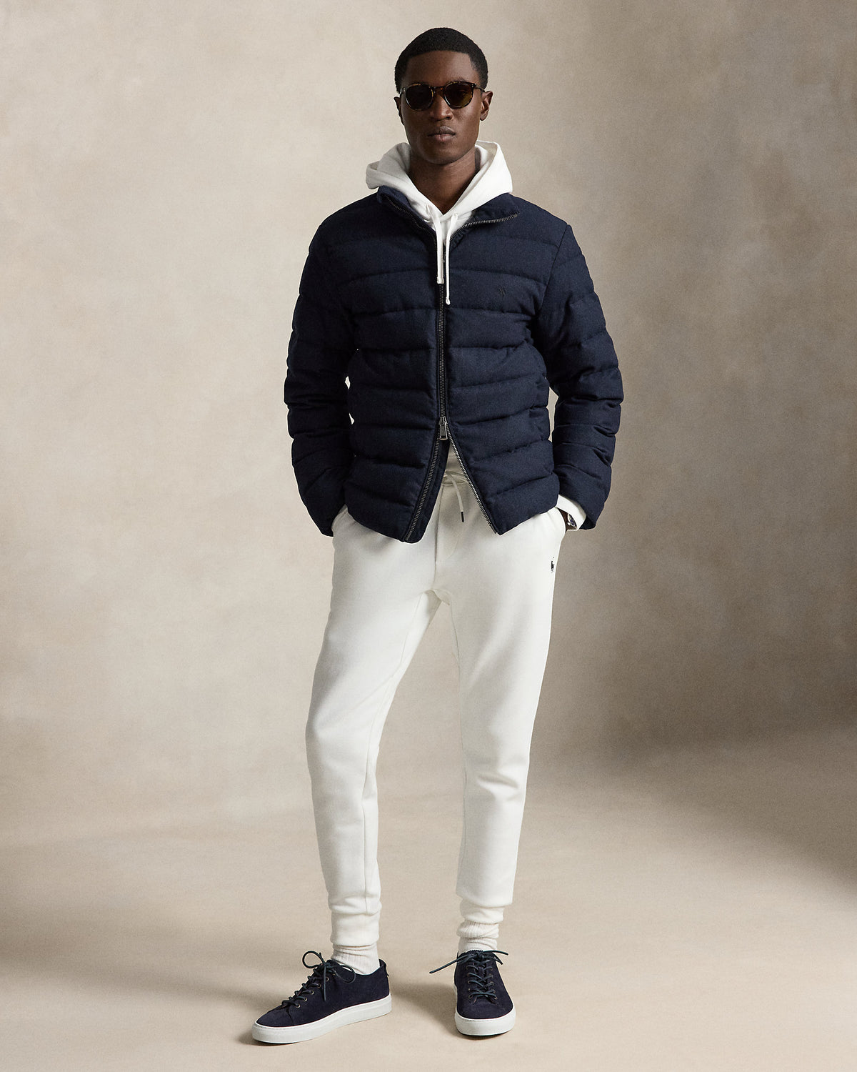 Pantalon de jogging jersey double Blanc