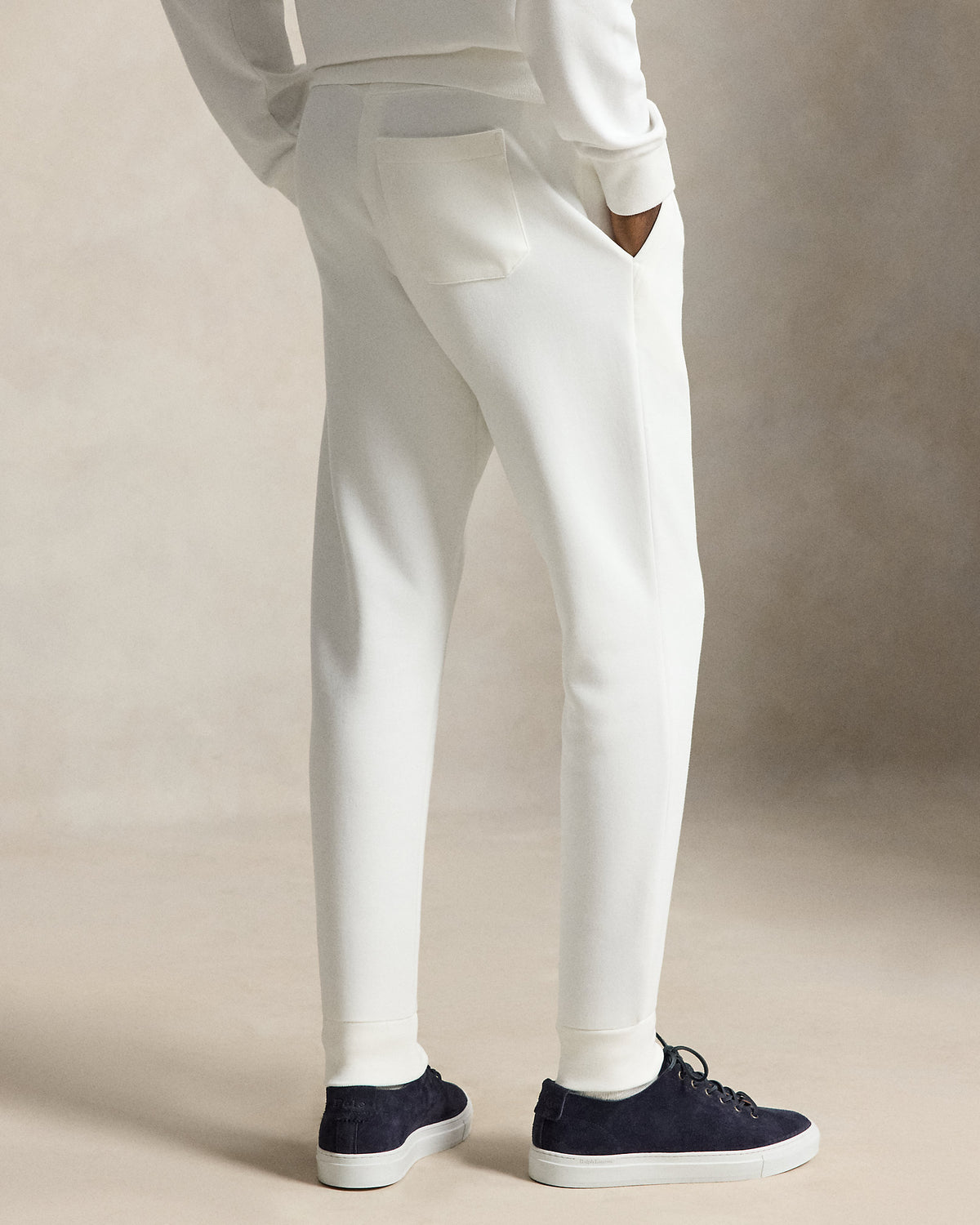 Pantalon de jogging jersey double Blanc