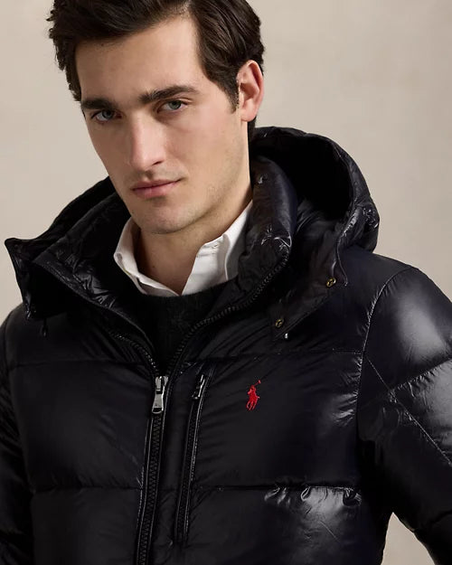 La doudoune brillante Gorham — Noir Polo brillant