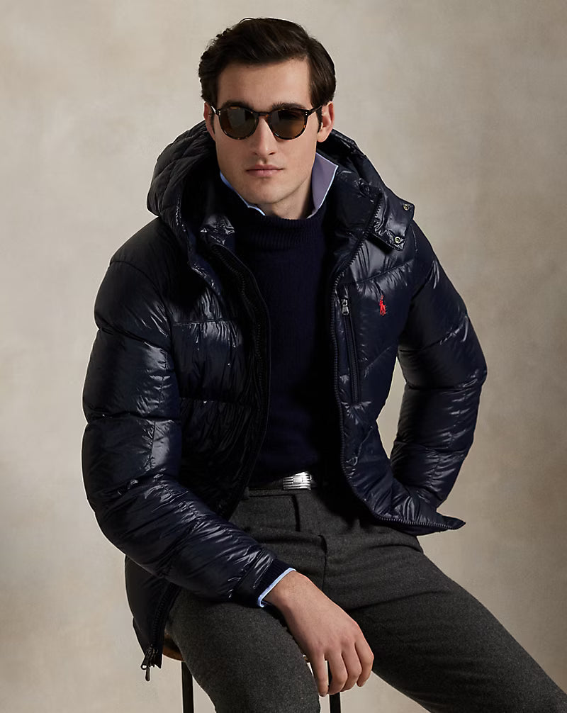 La doudoune brillante Gorham — Noir Polo brillant
