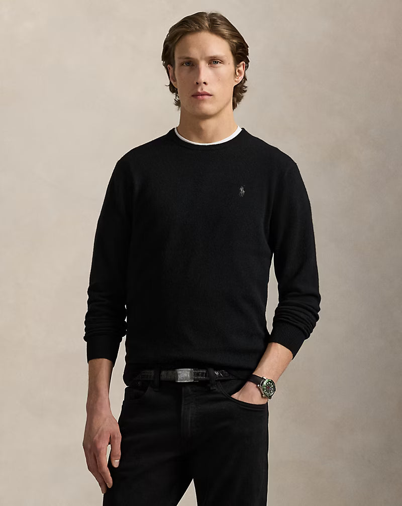 Pull col rond en laine