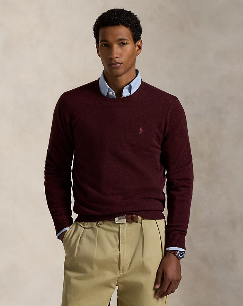 Pull col rond en laine