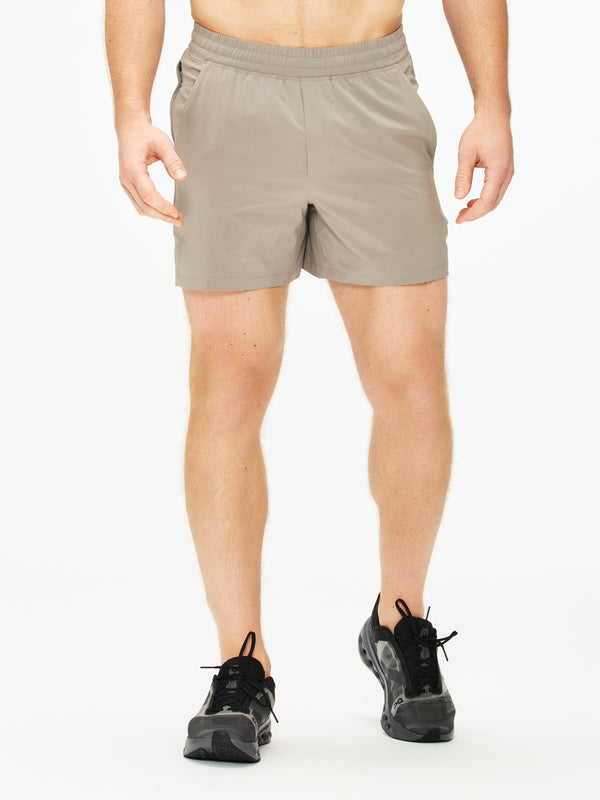 Lululemon Pace Breaker Short 5' - Unlined — Warm Ash Grey
