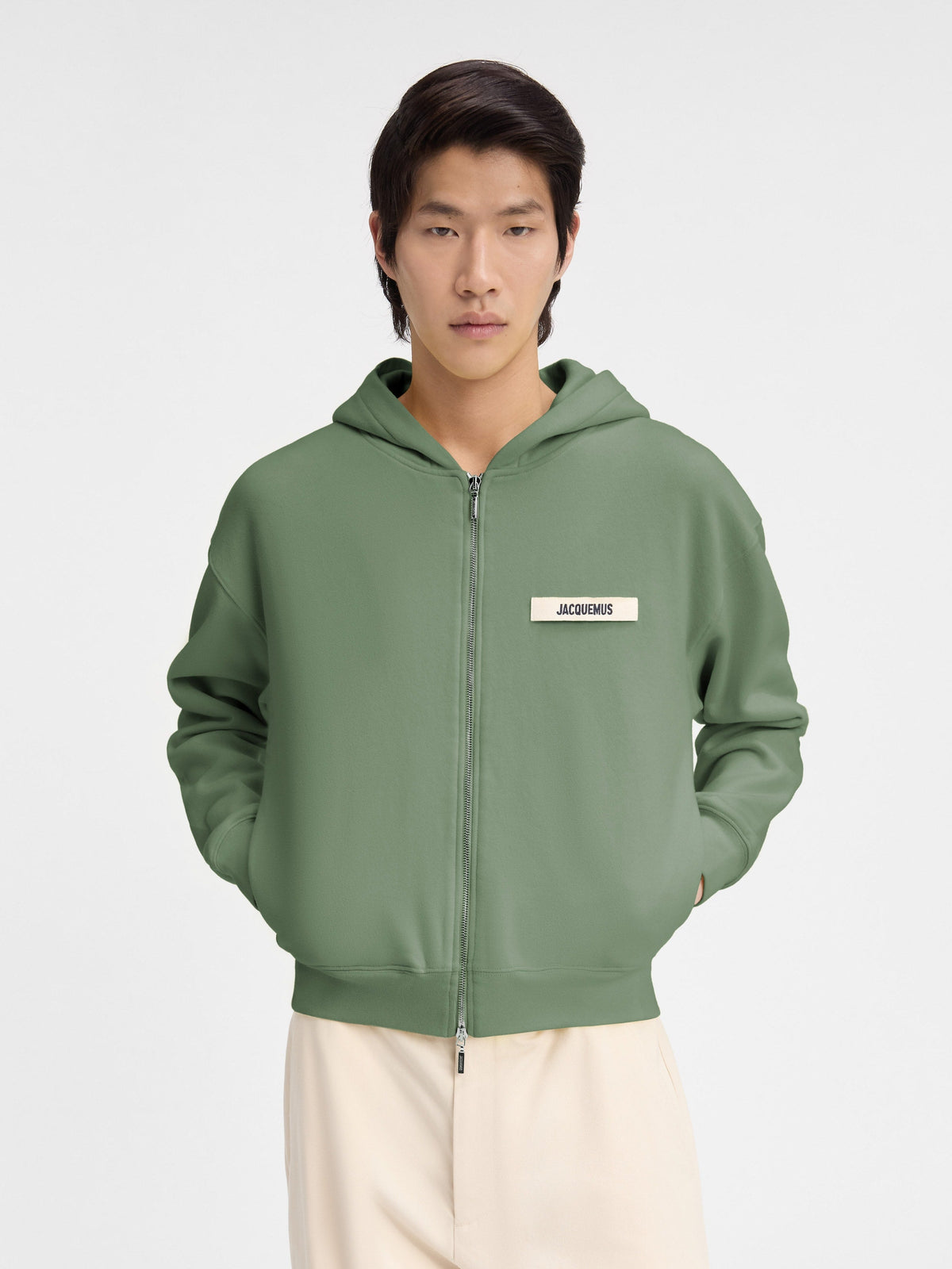 Le hoodie Gros Grain zippé