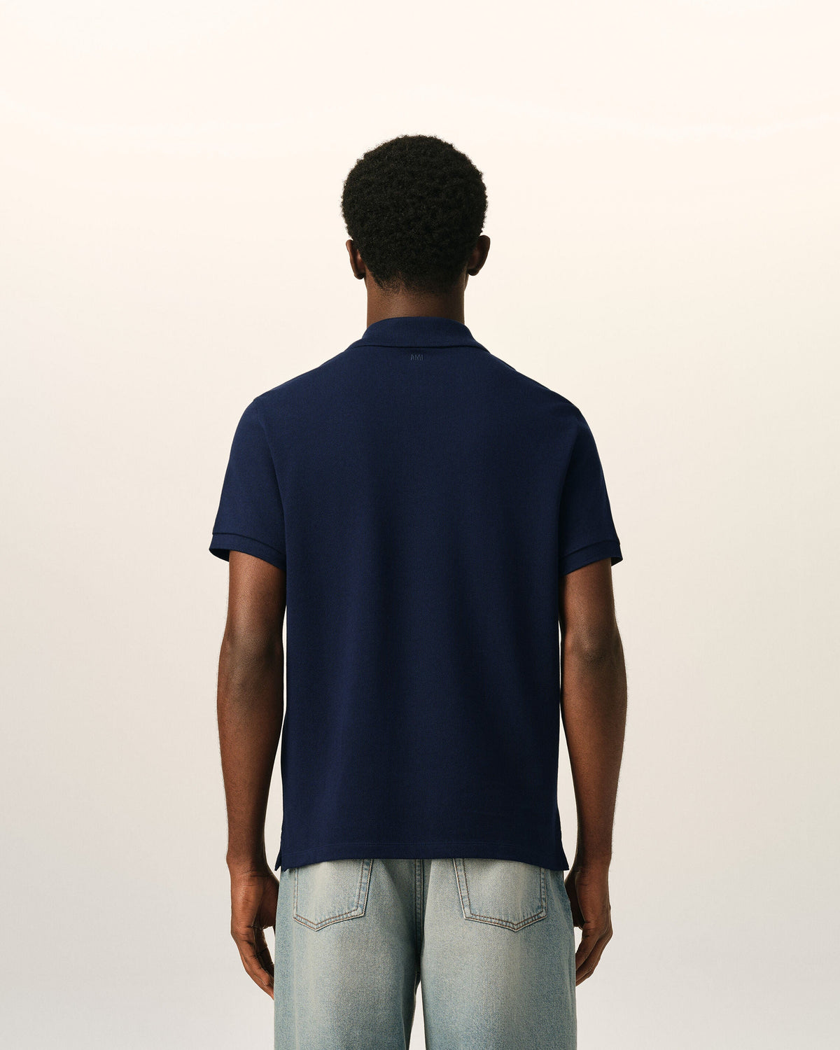 Polo Ami de Coeur en coton Bleu