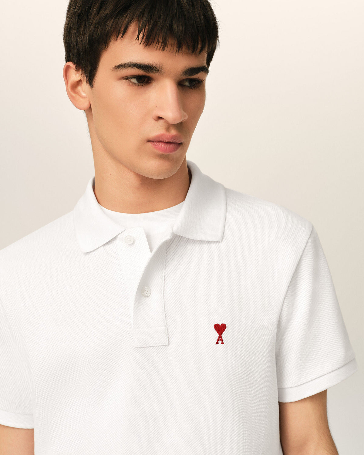 Polo Ami de Coeur en coton Blanc