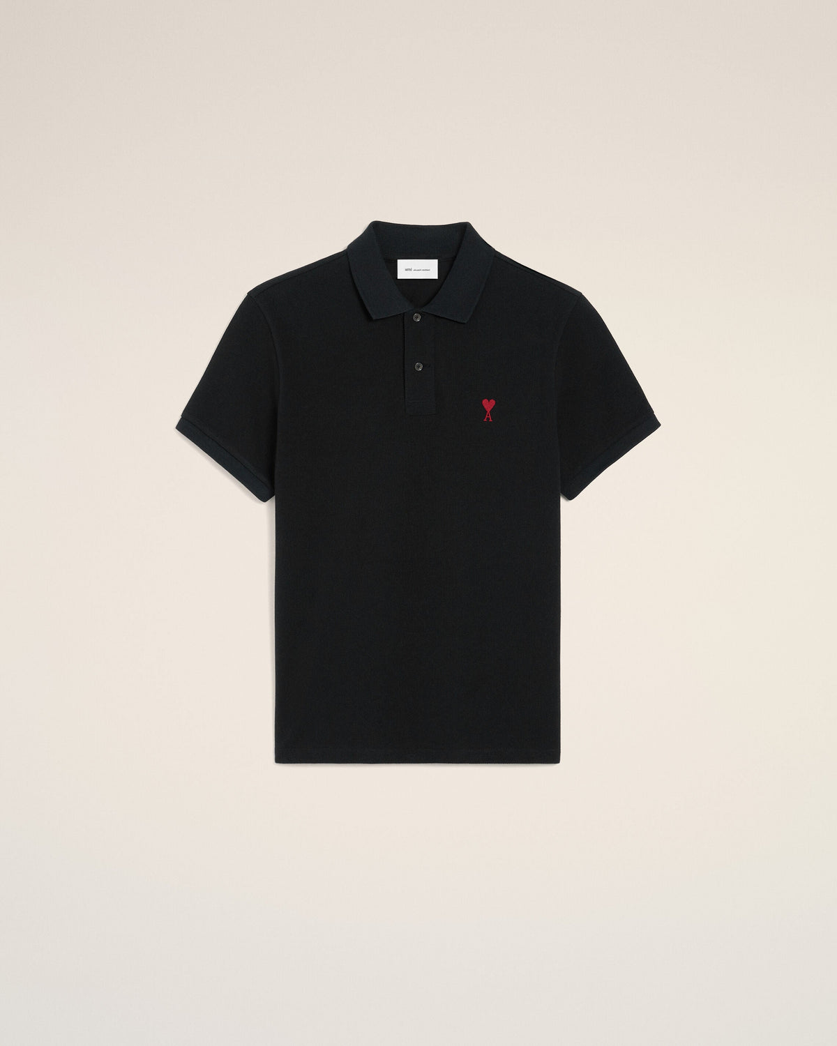 Polo Ami de Coeur en coton Noir