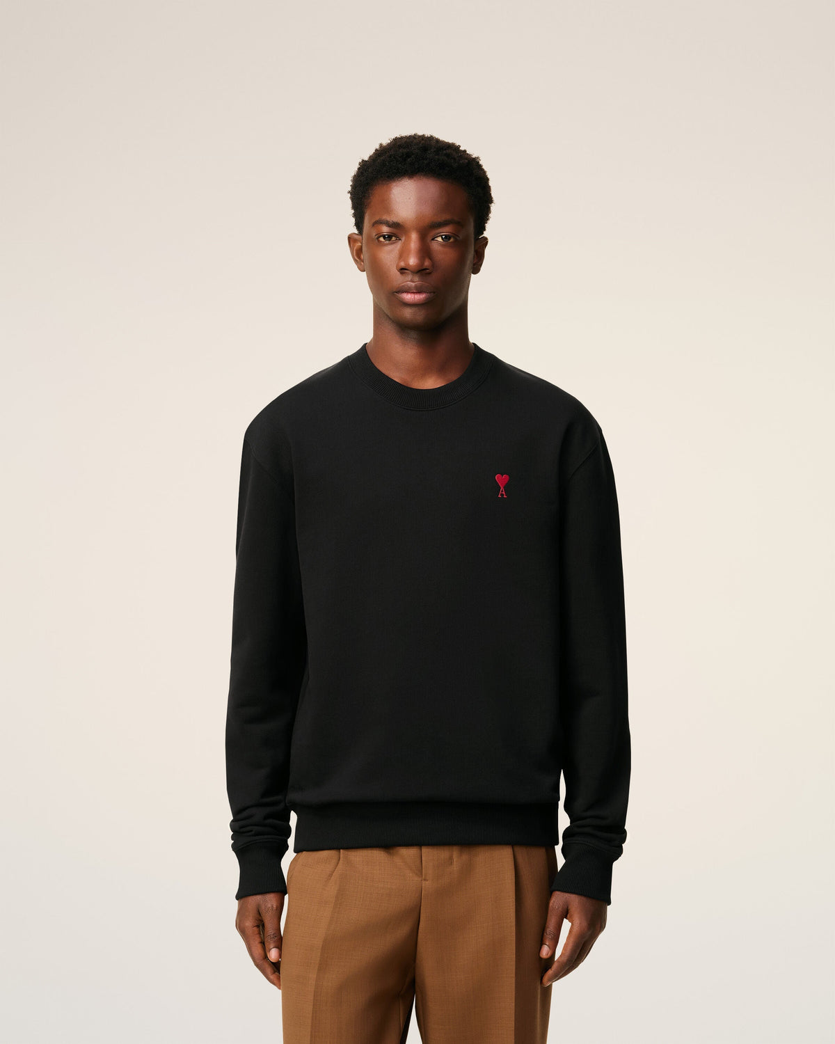 Sweatshirt Noir Ami de Coeur En Coton