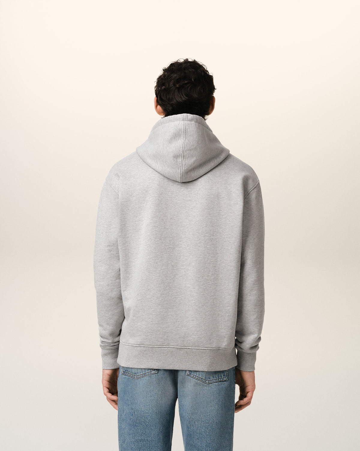 Hoodie Gris Ami de Coeur En Coton — GRIS CENDRE CHINE
