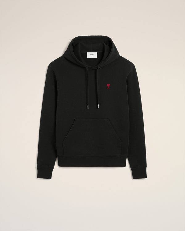 Hoodie Noir Ami de Coeur En Coton