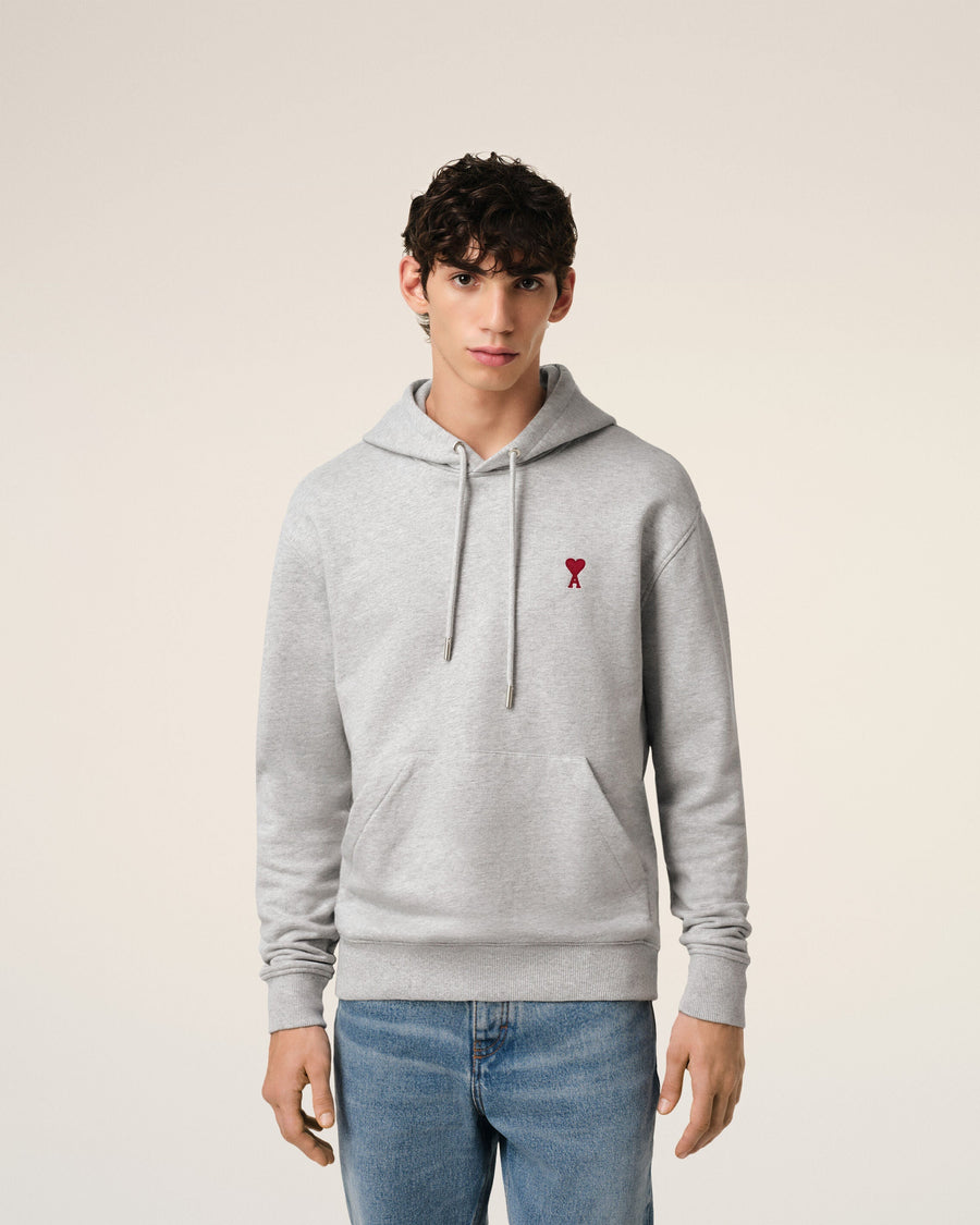 Hoodie Gris Ami de Coeur En Coton — GRIS CENDRE CHINE