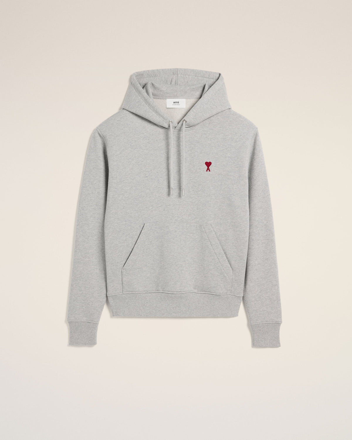 Hoodie Gris Ami de Coeur En Coton — GRIS CENDRE CHINE