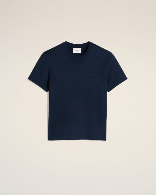 T-Shirt Bleu Marine Ami de Coeur En Coton — BLEU NUIT