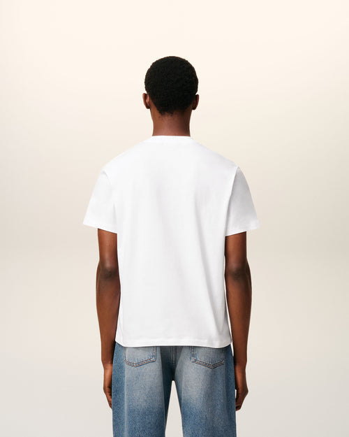 T-Shirt Blanc Ami de Coeur En Coton