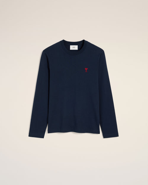 T-Shirt Bleu Marine Ami de Coeur En Coton — BLEU NUIT