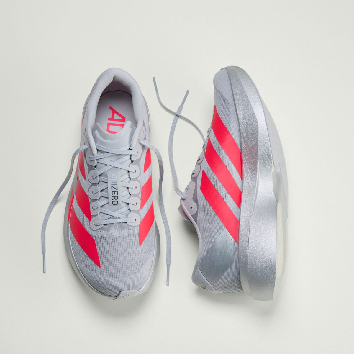 ADIDAS ADIZERO EVO SL Argent / Rouge