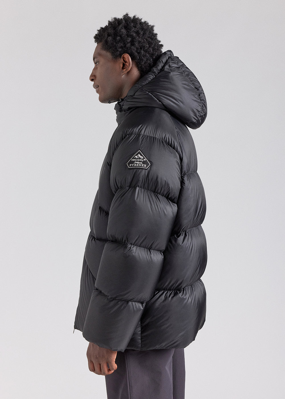 Doudoune technique à capuche pour homme Pyrenex Stellar noire