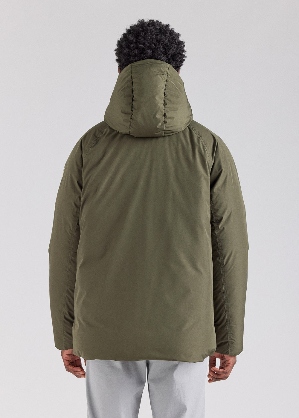 Parka courte homme Pyrenex Covert en duvet naturel Deep khaki
