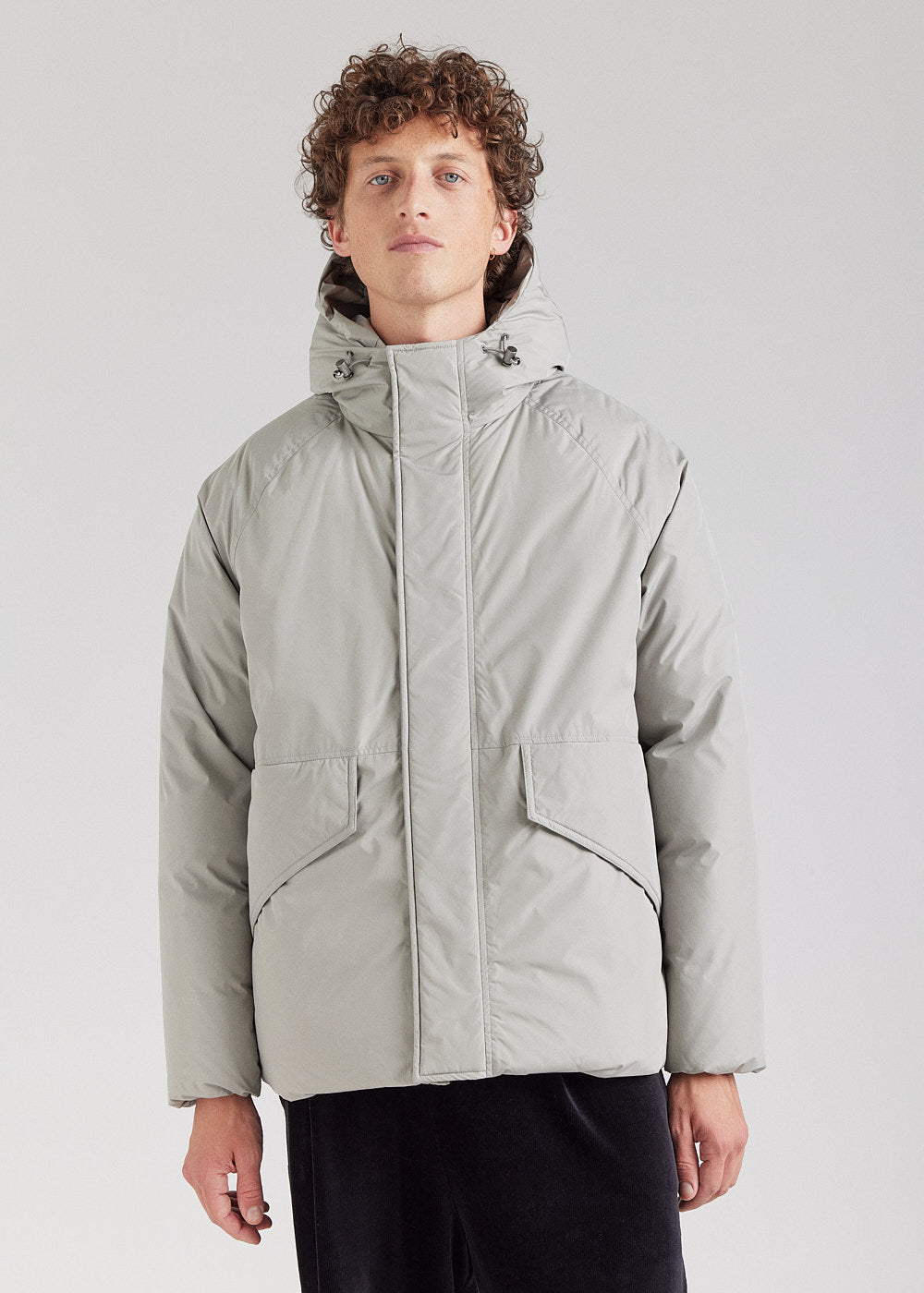 Parka courte homme Pyrenex Covert en duvet naturel Deep khaki