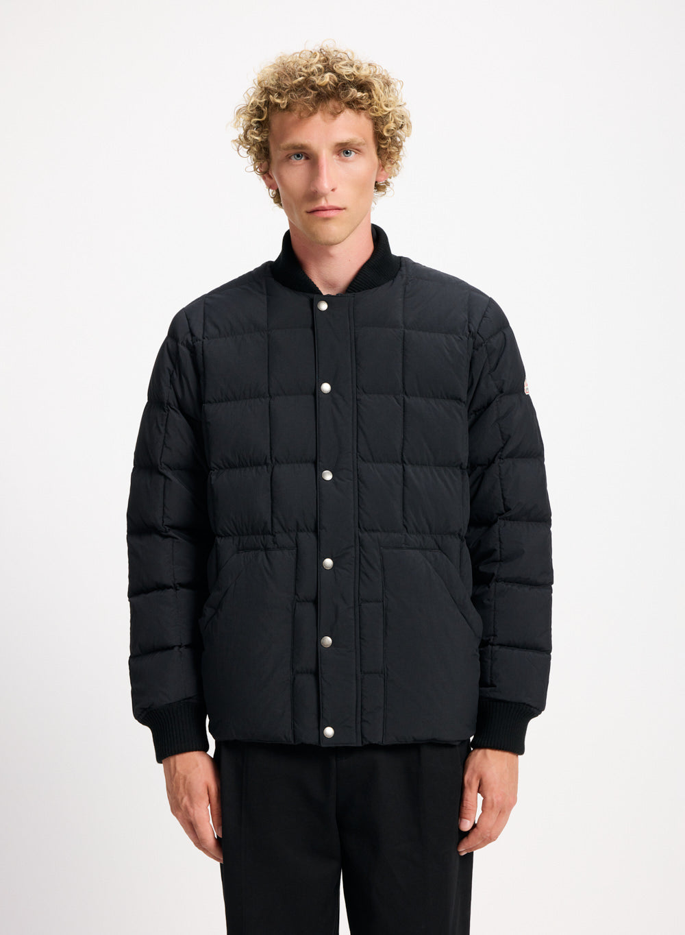 Veste doudoune homme Pyrenex Flight à piquage carré bleu foncé