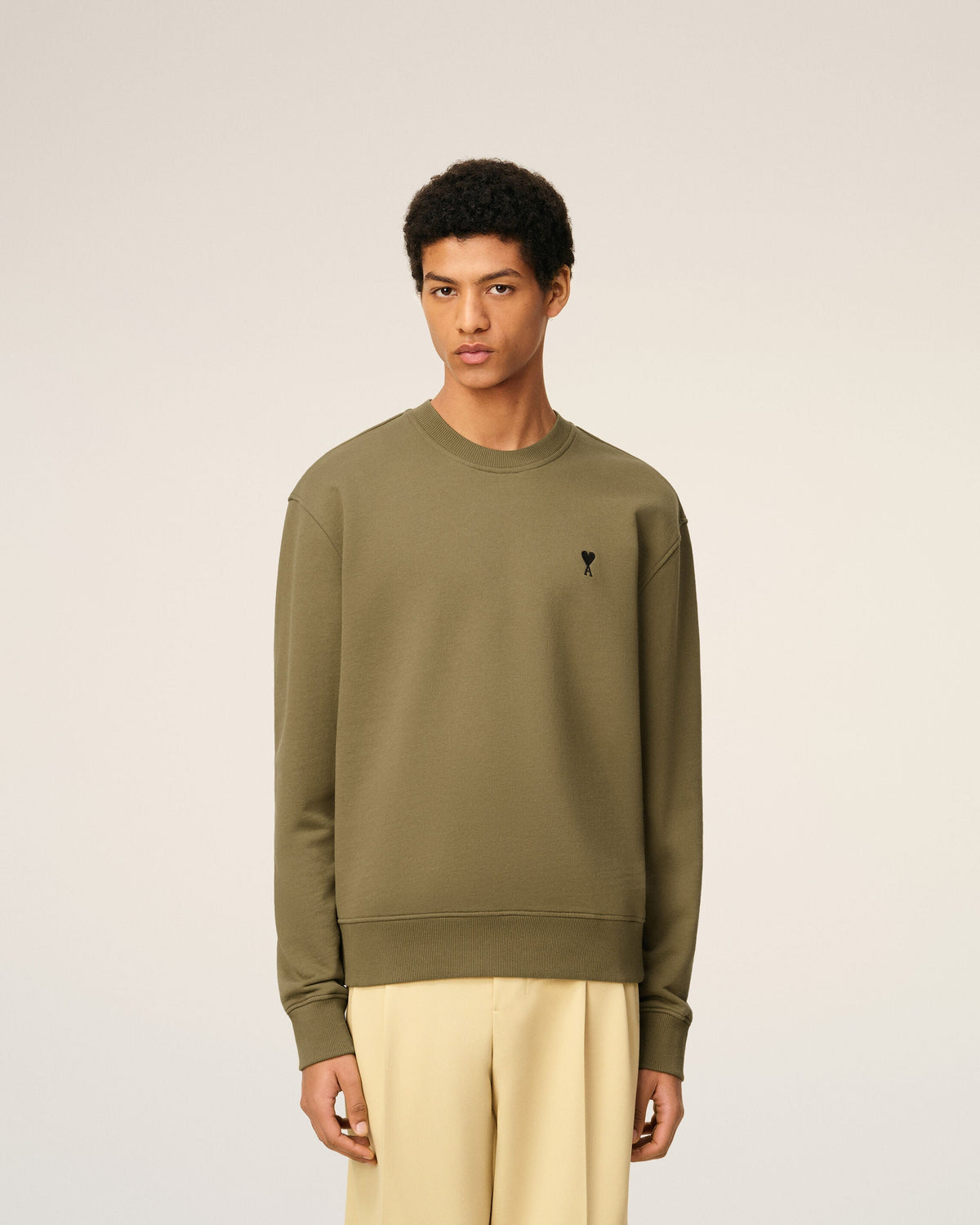 Sweatshirt Vert Ami De Coeur En Coton