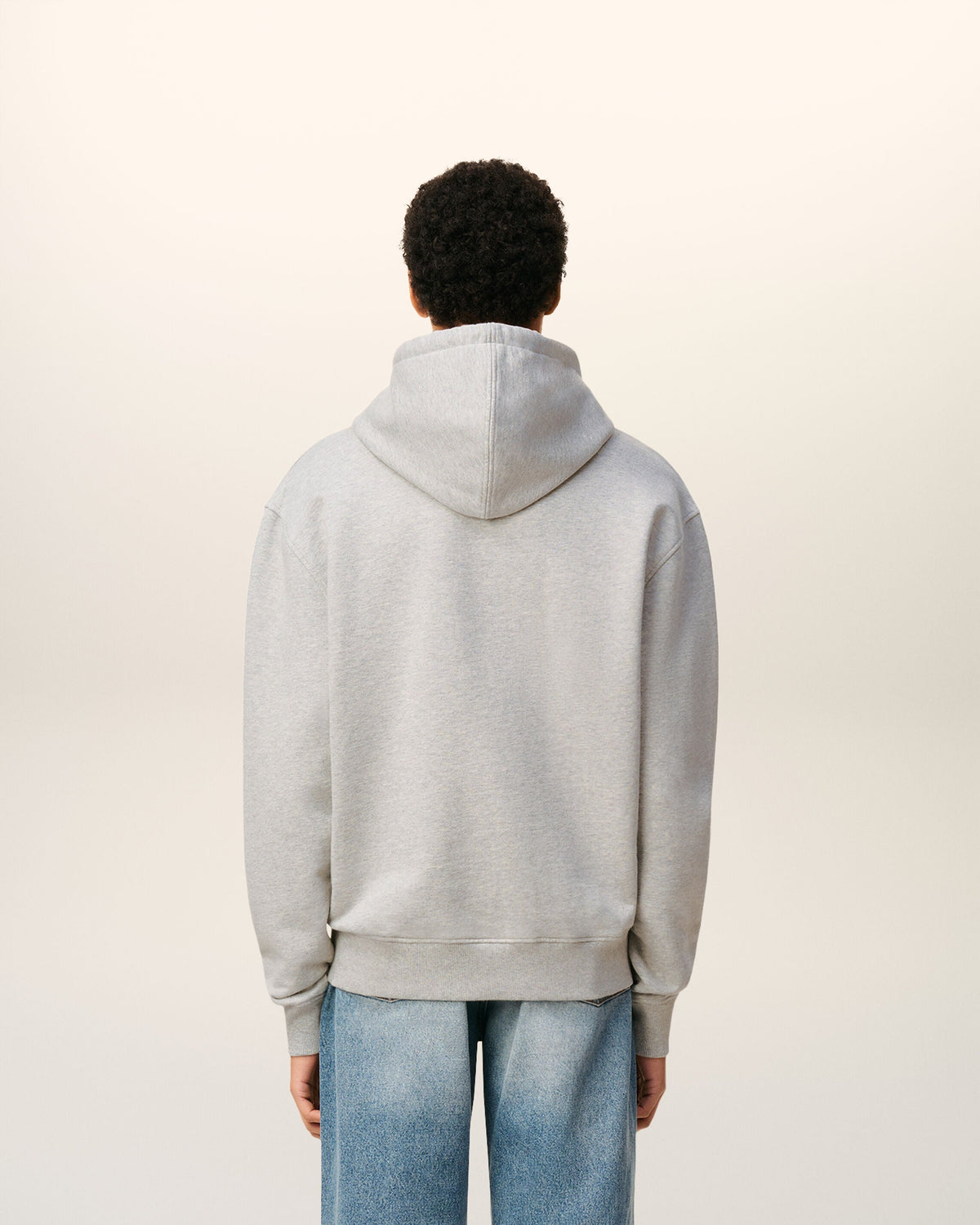 Hoodie Gris Ami De Coeur En Coton — GRIS CENDRE CHINE