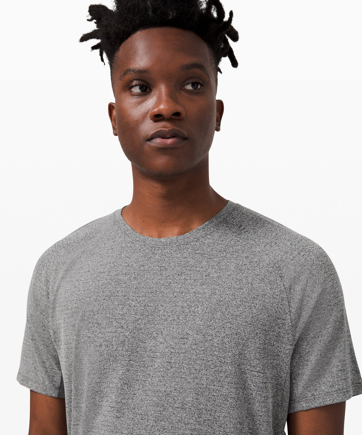 Lululemon DrySense Short Sleeve — Heather Grey Sage