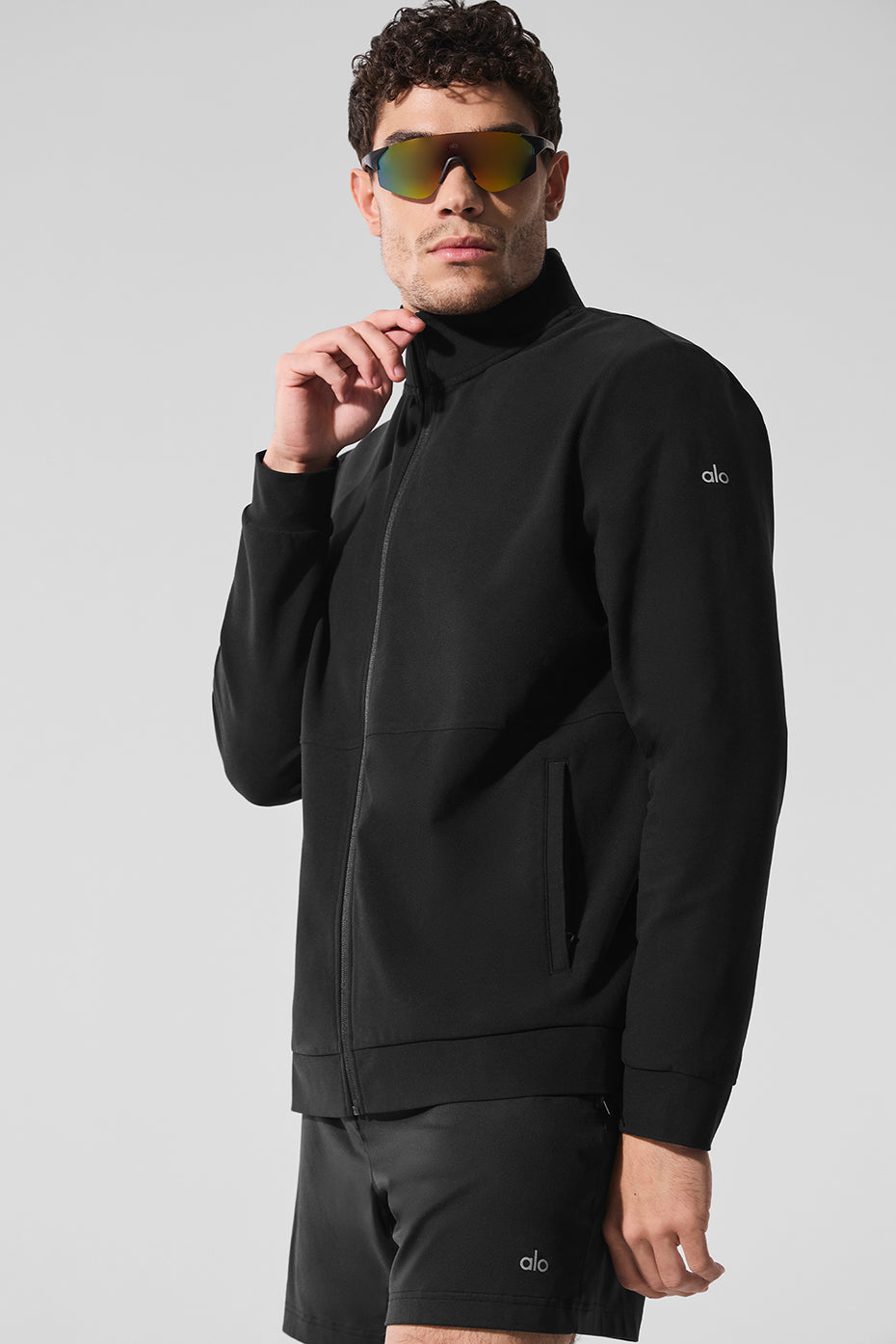 Veste Conquer Max Mock Neck Full Zip Black