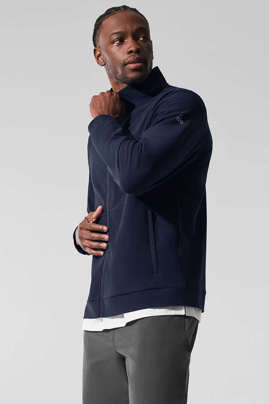 Veste Conquer Max Mock Neck Full Zip Navy